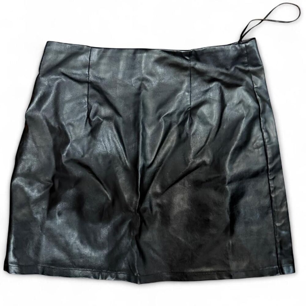 Naanaa - 6 - Faux Leather Pleather Skirt